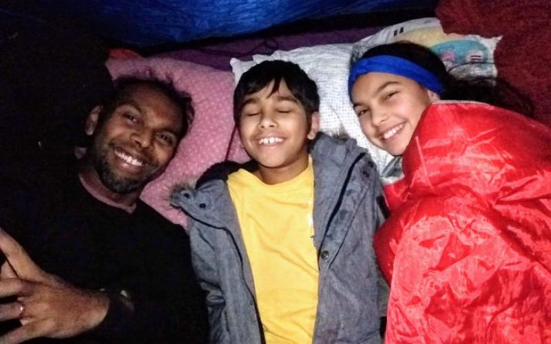 Camping during the lockdown