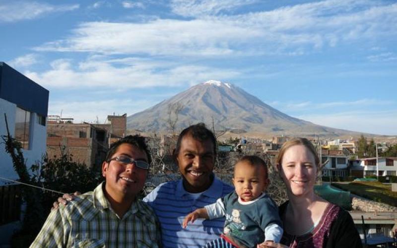 Enjoying Church in Arequipa