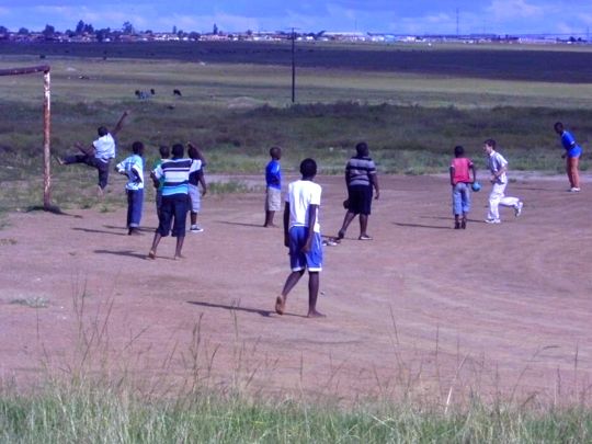 Football Zulu children
